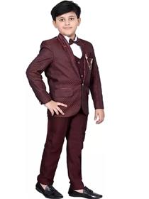 3 piece suit for kids boys 3 piece suit self design suit(f)