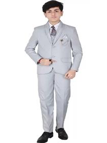 3 piece dress for kids boys 3 piece suit solid suit(f)