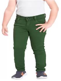 Jeans for kids boys regular mid rise green jeans(f)