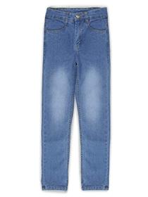 Jeans for kids boys vmart boys printed cotton dobby medium rise jeans (a)