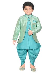 Sherawni for boys  aj dezines kids ethnic wear yellow silk sherwani for boys (a)