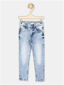Boys slim mid rise light blue jeans (f)
