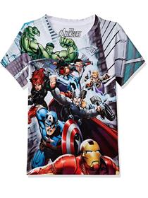 Boys for t-shirt marvel avengers by wear your mind boy's regular fit  (a)
