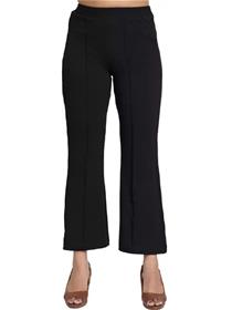 Regular fit women black cotton blend trousers,fancy,party wear formal pant (f)