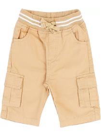 Half pant for boys casual solid pure cotton  (beige, pack of 1) (f)