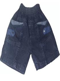 Half pant for boys  party solid denim (f)