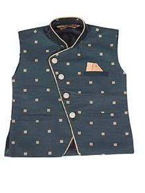 Modi jackets for boys latest and ethnic dotted jacquard beautiful waistcoat (a)