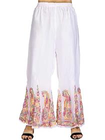 Plazo for women regular fit white georgette trousers(f),fancy,simple designer,party wear palazzo