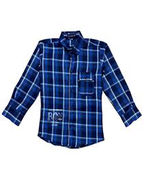 Shirt for boys regular fit cotton blend shirt (a)