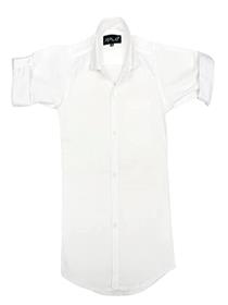 Shirt for boys solid cotton spread collar regular fit shirt (a)