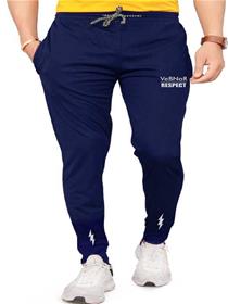 Trousers for men solid men dark blue track paint(f)