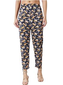 Trousers for women multicolor lycra blend trousers