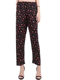 Trousers for women multicolor lycra blend trousers