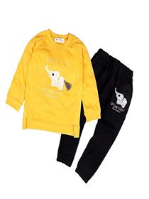 Tshirt pajama pant set sweatshirt joggers clothing set for baby boy (a)