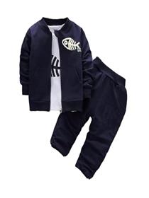 Boys for t- shirt and casual pants cotton clothing sets for baby boys