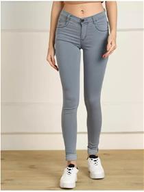 Jeans for women skinny women grey jeans,fancy,designer,party wear (f)