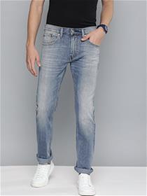 Jeans for men blue skinny fit heavy fade stretchable (f)