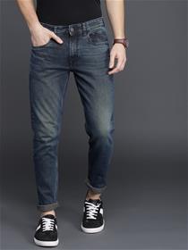 Men blue slim fit clean look stretchable jeans (my
