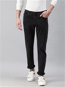 Men black slim fit mid rise clean look  jeans (my)