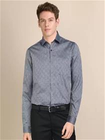 Shirt for men slim fit printed formal (f)