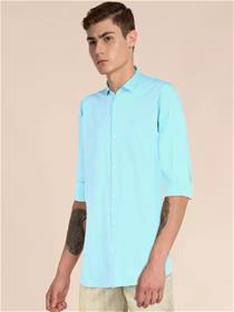 Shirt for men slim fit solid casual  (f)