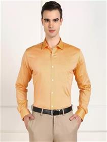 Men slim fit solid formal shirt (f)