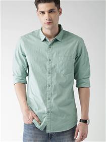 Shirt for men blue slim fit casual shirt (my)
