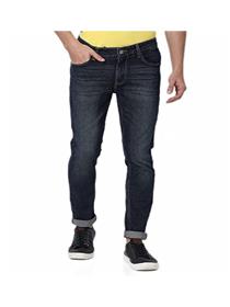 Jeans for men's skinny fit cotton jeans (a)