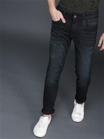 Jeans for men blue fit mid rise clean look stretchable jeans (my)