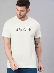 T- shirt for men round neck white t-shirt (f)