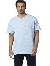 T-shirt for men self design men blue  (f)