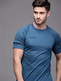 T-shirt for men nike blue brand logo printed dri fit