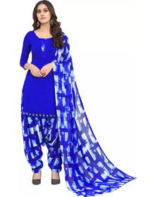 Salwar suit for women unstitched crepe bandhani dress material printed,fancy,party wear(f)