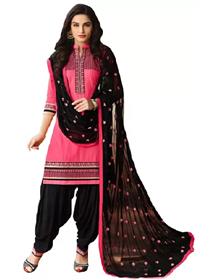 Salwar suit for women unstitched cotton work dress material embroidered,fancy,party wear (f)