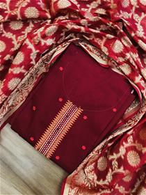 Salwar suit for women parnita v-5/kessi/1250 chanderi suit with chanderi dupatta