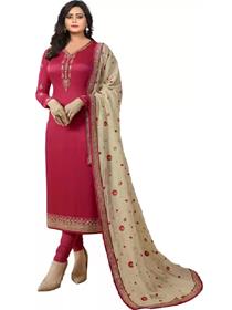 Semi stitched pure georgette salwar suit material solid,designer,party wear(f)