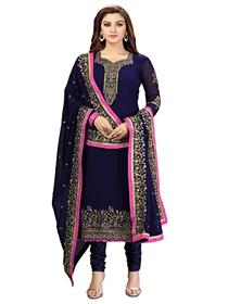 Women's georgette heavy embroidery party wear  salwar suit un-stitched (a)
