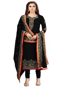 Women's georgette heavy embroidery salwar suit dress material unstitched (a)