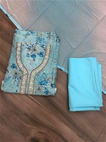 Salwar suit for women oppo-2 cotton printed zariwork  suit