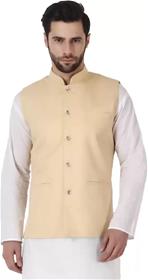 Nehru jacket for men sleeveless textured men nehru jacket (f)