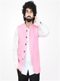 Nehru jacket for men sleeveless self design men nehru jacket (f)