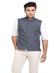 Modi jacket for men sleeveless solid men ethnic jacket (f)