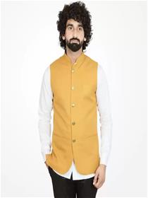 Modi jacket for men sleeveless self design men nehru jacket (f)