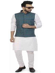 Modi jacket for men sleeveless checkered men casual jacket (f)