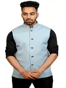 Modi jacket for men sleeveless solid (f)