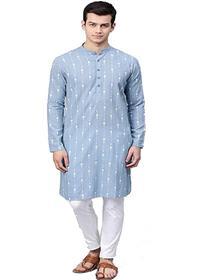 Kurta pyjama for men cotton printed straight (a)