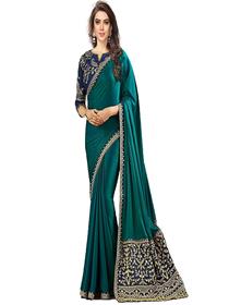 Traditional fashion designer traditional pure rangoli silk saree for women