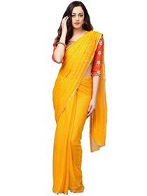 Saree for women jamdani chiffon saree with unstiched blouse piece