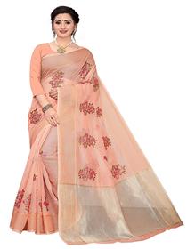 Saree for women net phlkari saree with blouse piece