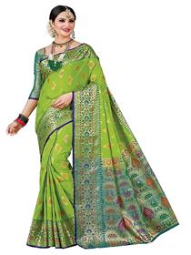 Saree for women banarshi silk saree with blouse piece